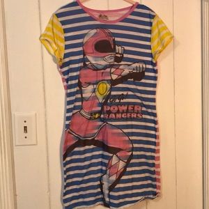 Pink power ranger night dress